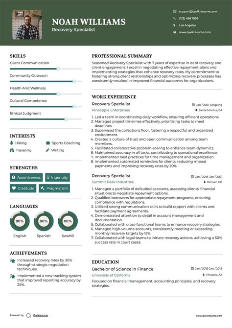 10+ Recovery Specialist Resume Samples & Templates for 2025