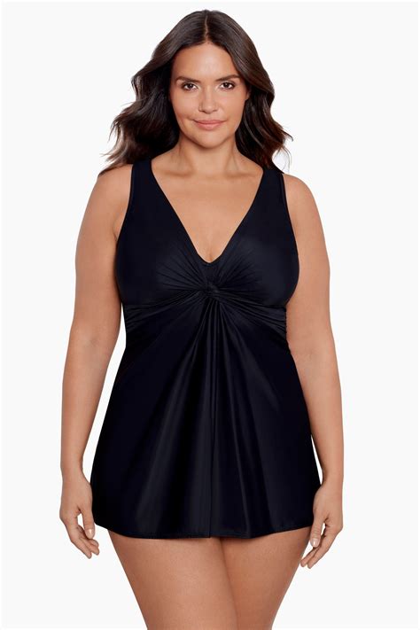 Miraclesuit Plus Size Must Haves Marais One Piece Swim Dress