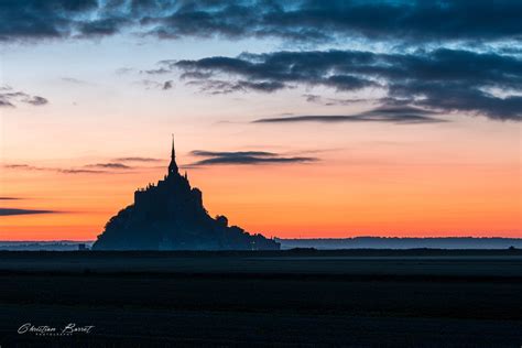 Mont Saint Michel at sunrise, France