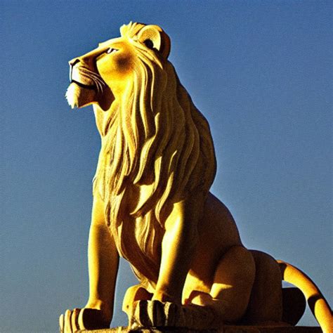 Lion statue by cgcart16 on DeviantArt