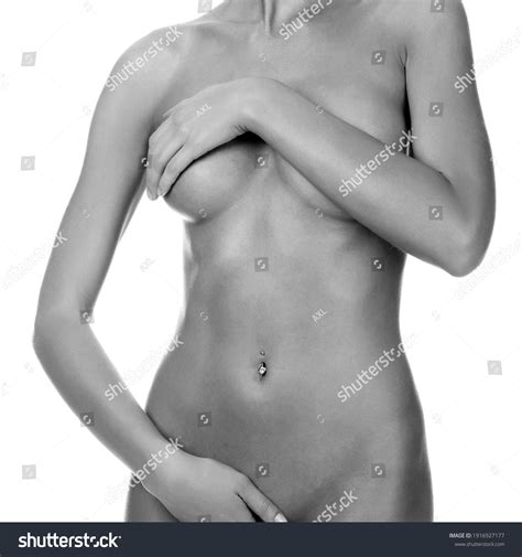 Naked Female Body On White Background Stock Photo 1916927177 Shutterstock