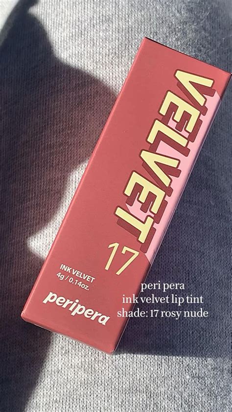 Peri Pera Ink Velvet Lip Tint Shade Rosy Nude Lip Tint Tints Rosie