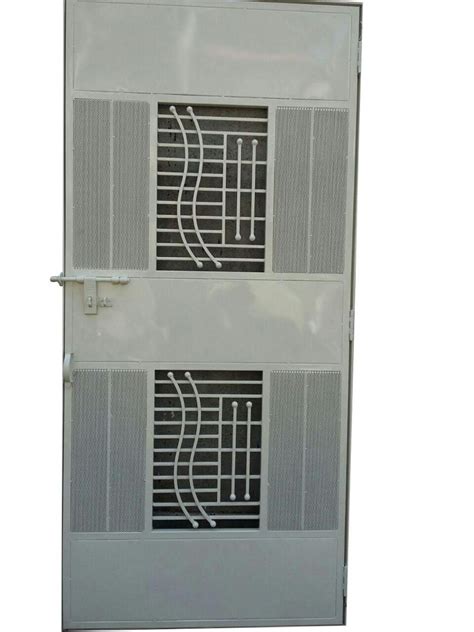 Paint Coated Mild Steel Safety Single Door For Residential At Rs 400