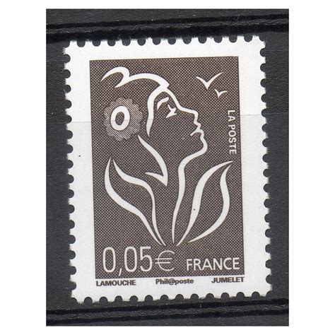 Timbre France Yvert No 3754A Marianne Lamouche 0 05 Bistre Noir