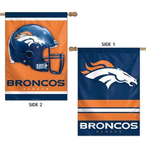 Denver Broncos Vertical Double-Sided Flag