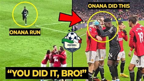 Crazy Andrea Onana Reaction When Hojlund Scored His First Premier