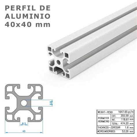 Perfiles De Aluminio Corte A Medida