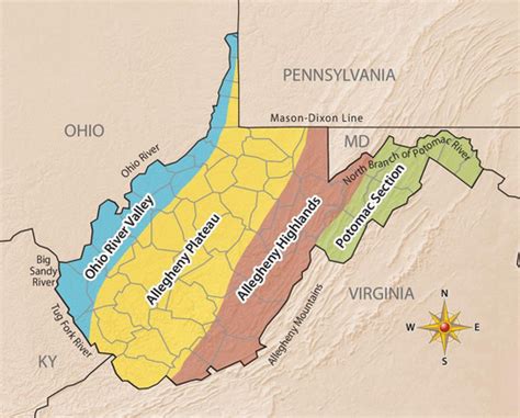 Allegheny Plateau Map