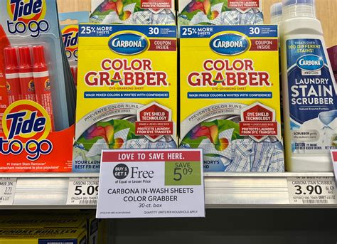 Get Carbona In Wash Color Grabber Sheets For Just 205 At Publix