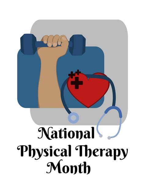 National Physical Therapy Month, idea for a poster, banner, flyer or