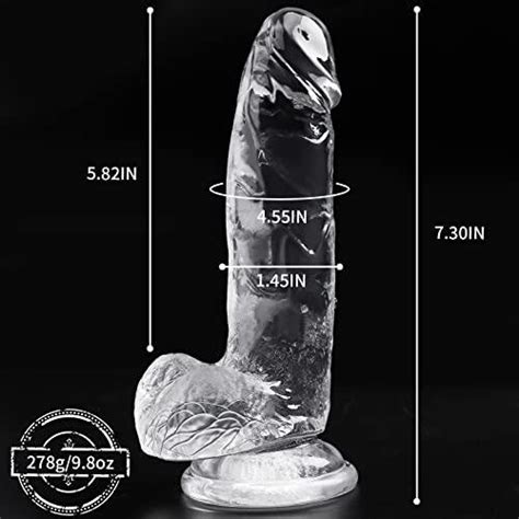 Inch Realistic Dildo Adult Sensory Sex Toys For Women Clear Big Dildos With Suction Cup