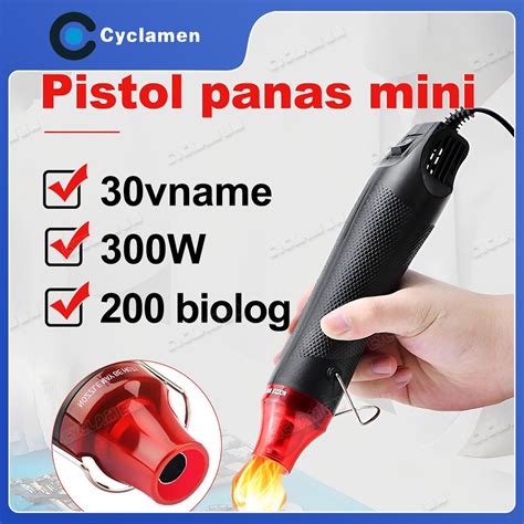 Jual Hot Gun Mini Heat Gun Electric Hot Air Vinyl V W Pistol Panas Udara Panas Elektrik