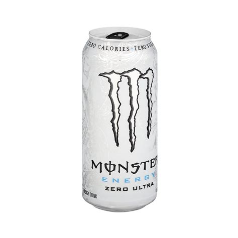 Monster Energy Zero Ultra White Usa Color Top Tab Black 473 Ml