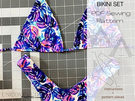 Bikini Sewing Pattern Pdf Digital Pattern XS XL Instant Etsy Australia