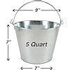 Amazon Quart Galvanized Pail Beer Bucket X X Inches Pack Of