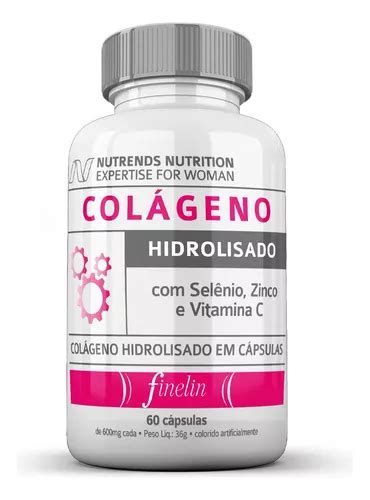 Col Geno Hidrolisado C Psulas Nutrends Sabor Sem Sabor