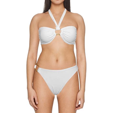 Anineo Women Swimwear Tether Halterneck Hollow Bikini Sexy Split Swimsuit Leisure Hawaii Summer