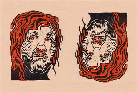 Emir Kusturica Portrait Naked Gorilla Linocut On Behance