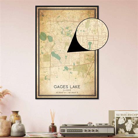 Custom Gages Lake United States Map Poster Mapmory