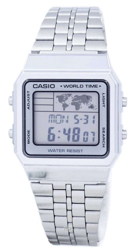 Reloj Casio Alarma Mundial Tiempo Digital A Wa Df Hombres