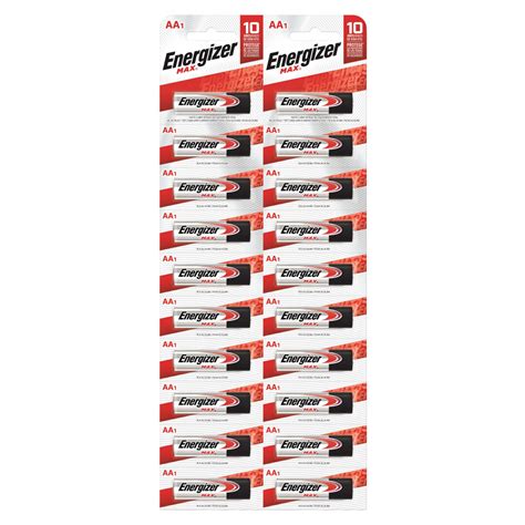 Pila Energizer Aa E 91 Blister X 20 Unidades Alcalinas Chitarroni Sa