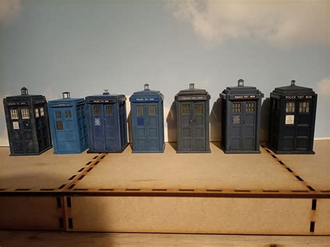 The Tardis Owners Club Some Of My Small Scale Tardis Models Smaller