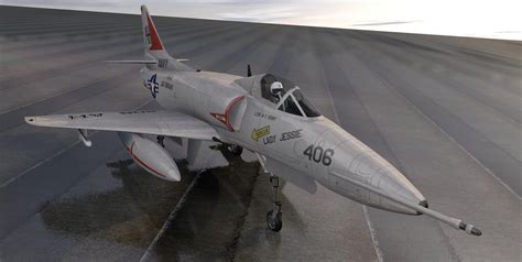 Douglas A-4E Skyhawk 3D Model by ChipBassChaos