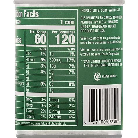 Libbys Whole Kernel Sweet Corn 85 Oz