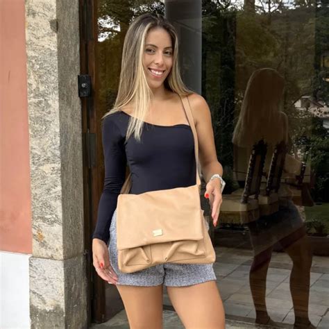 Bolsa Transversal Carteiro de Couro Nude Frete Grátis