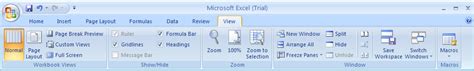 Change The View With View Tab Excel Window View Introduction