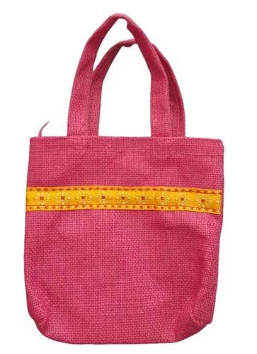 Pink Plain Jute Shopping Bags At Rs Piece Eco Friendly Shopping