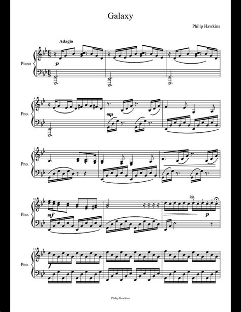 Galaxy Sheet Music Download Free In Pdf Or Midi