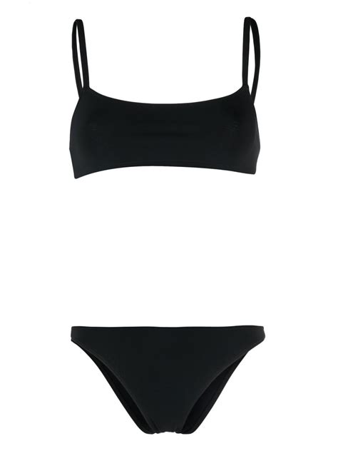 LIDO Bustier Style Bikini Set Black FARFETCH