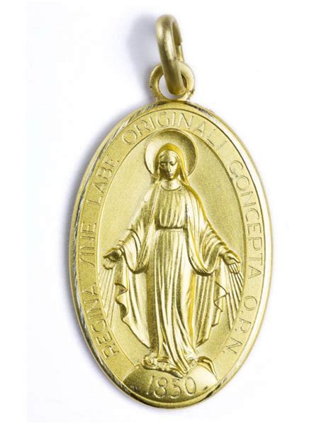 Miraculous Gold Plated Medal Vatican T