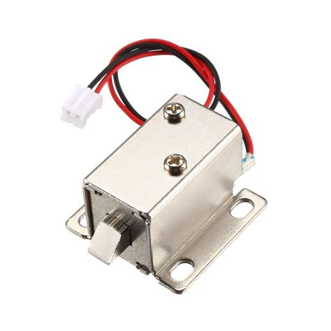 Uxcell DC 12V 0 42A 6mm Mini Electromagnetic Solenoid Lock Assembly For