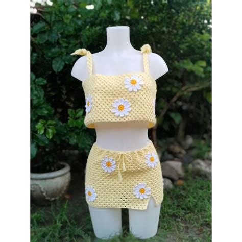 Daisy Bikini Mesh Crochet Shopee Philippines