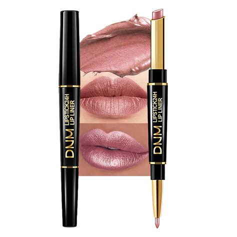 Amazon Evpct 1Pcs Rose Nude Pink Metallic Shine Shimmer Lip Liner