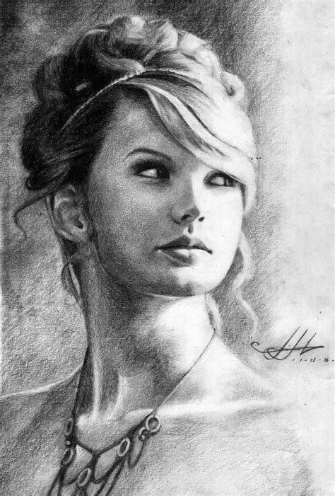 Taylor Swift Taylor Swift Drawing Celebrity Drawings Portrait Sketches ...