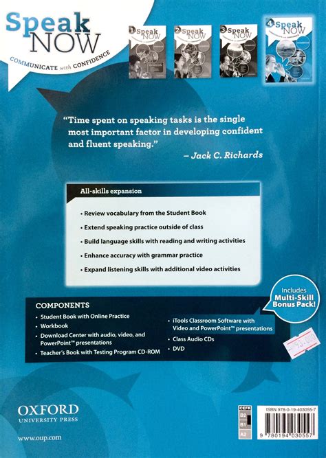 Speak Now 4 Workbook - FAHASA.COM