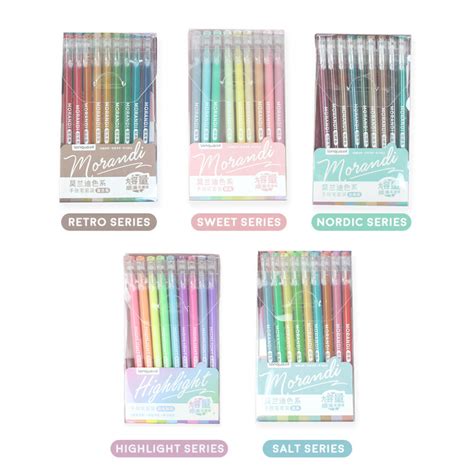 Jual Morandi Real Colors Gel Pen Set Pc Shopee Indonesia