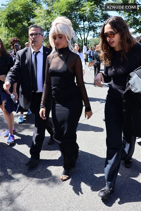 Camila Cabello Sexy Flashes Her Hot Pokies In A Stunning Black Dress At Off White Fashion Show