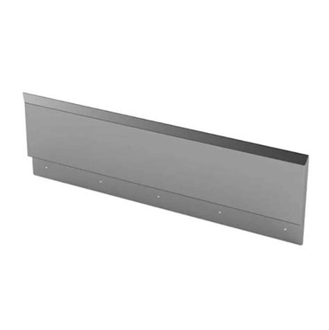 Modular Stainless Splashback Adapter Right Hand Edge Total Food