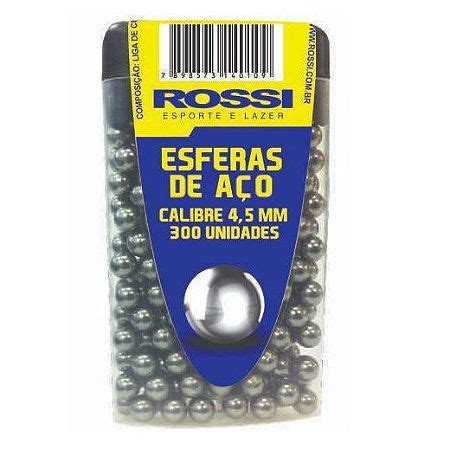 Esfera De Aço 4.5 - Esferas de Aço 4.5 mm com 300 und - Rossi - Loja de Camping Aventura ...