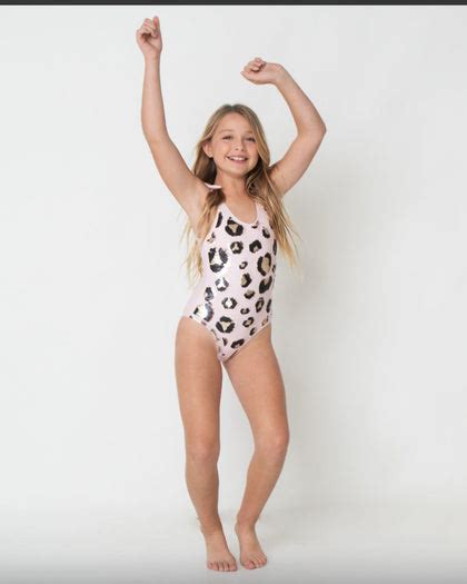 Shade Critters Girls Pink Leopard Magic Sequin Swimsuit | HONEYPIEKIDS