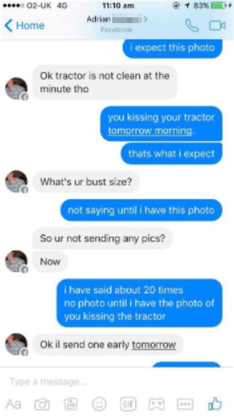 Woman Gets Horny Guy To Kiss A Tractor For A Chance At Nude Pictures Mashable