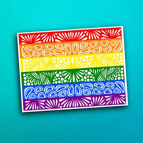 Gay Pride Flag Sticker WATERPROOF Etsy