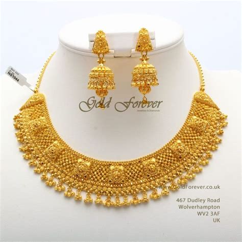 Gold Necklace Wedding Gold Necklace Indian Bridal Jewelry Gold Bride