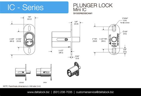 Plunger Locks Delta Lock