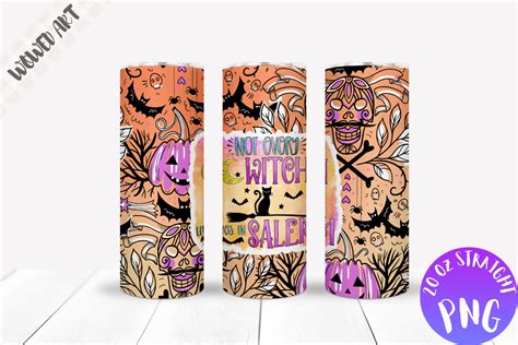 Halloween 20 Oz Skinny Tumbler Wrap Graphic By Wowed Art · Creative Fabrica