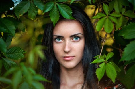 Face Sunlight Forest Women Model Portrait Nature Red